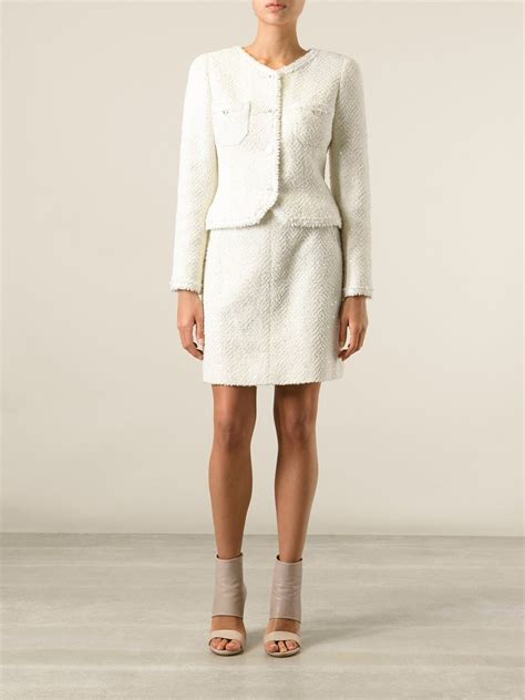 chanel tweed suit womens|vintage chanel tweed suit.